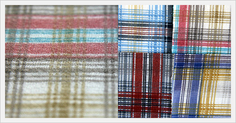 Acrylic Polyester Blended Check Fabrics